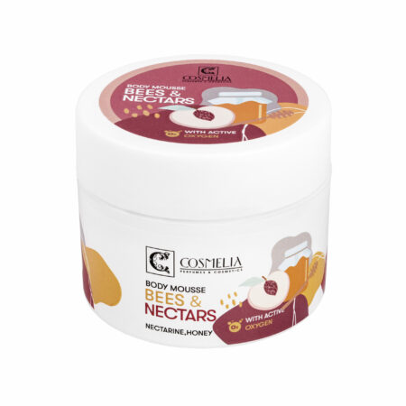 Cosmelia Body mousse Bees & Nectar με ενεργο οξυγονο με αρωμα Nectarine Blossom & Honey 200ml